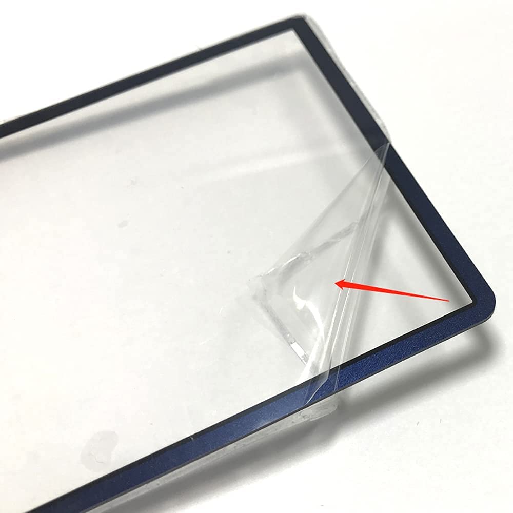 Replacement Glass Top Upper Screen Frame Lens Cover LCD Screen Protector With Adhesive Yellow B1571