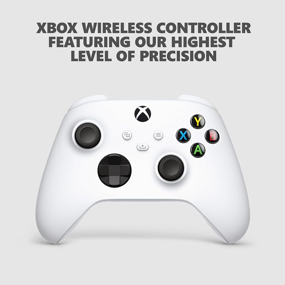 Robot White 512GB All-digital Gaming Console with Dual Wireless Controllers V505578