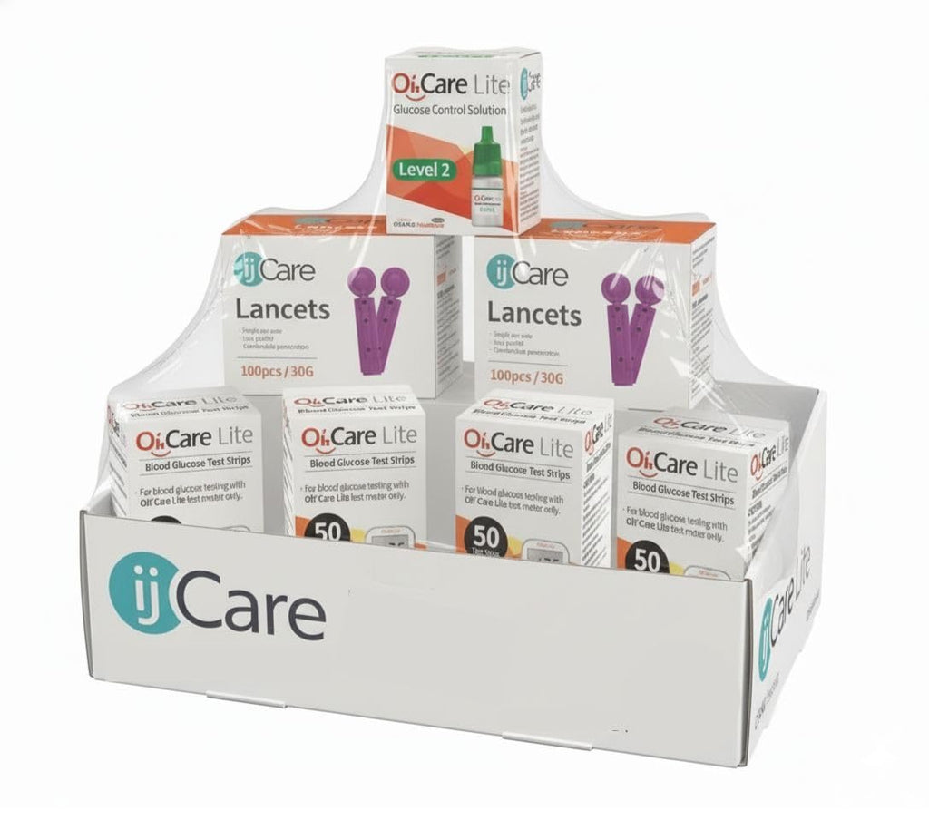 Blood Sugar Testing Bundle – Monitor 200 Glucose Test Strips, 200 Lancets & 1 Control Solution G181