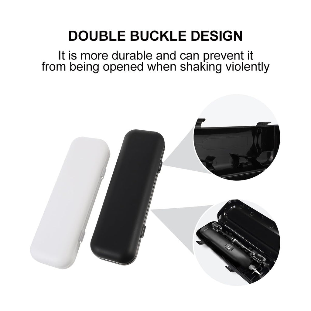Electric Toothbrush Travel Case 2Pcs Set Black and White F823