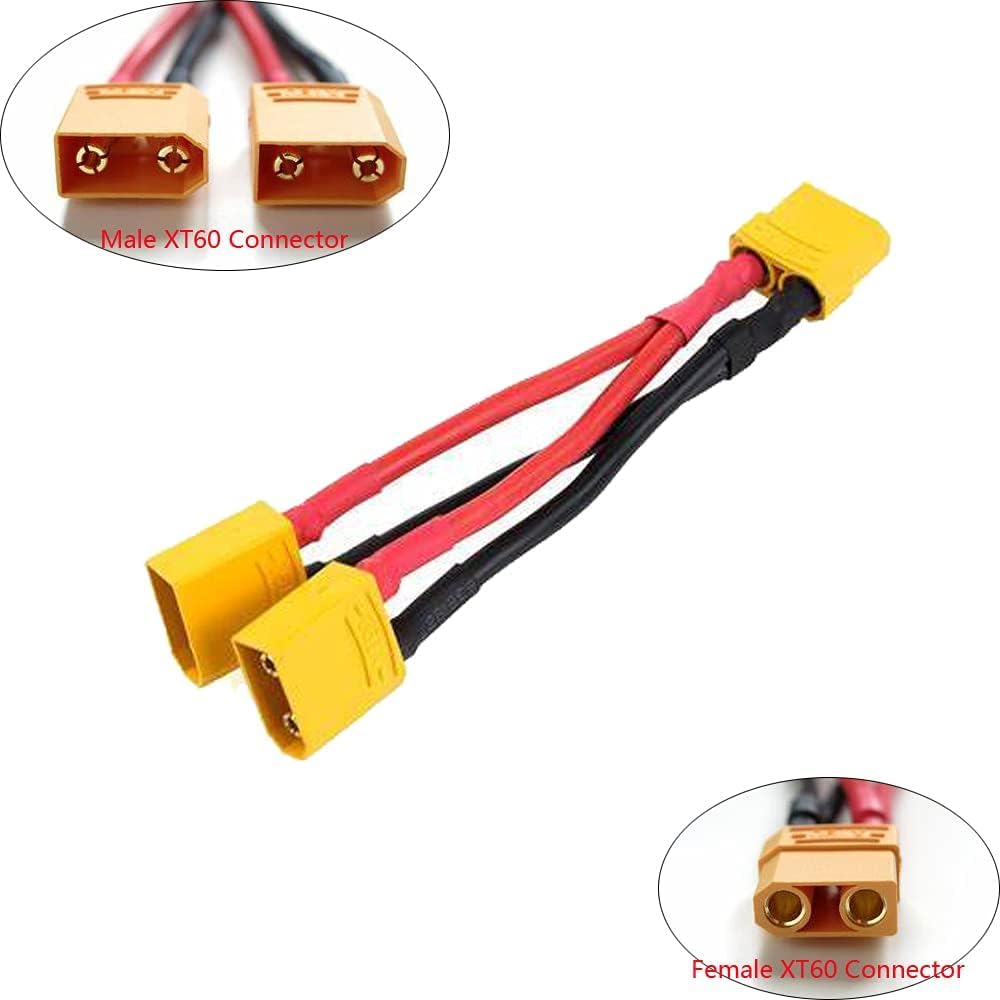 2-Pack XT90 Parallel Battery Connector Cable 12AWG D35103