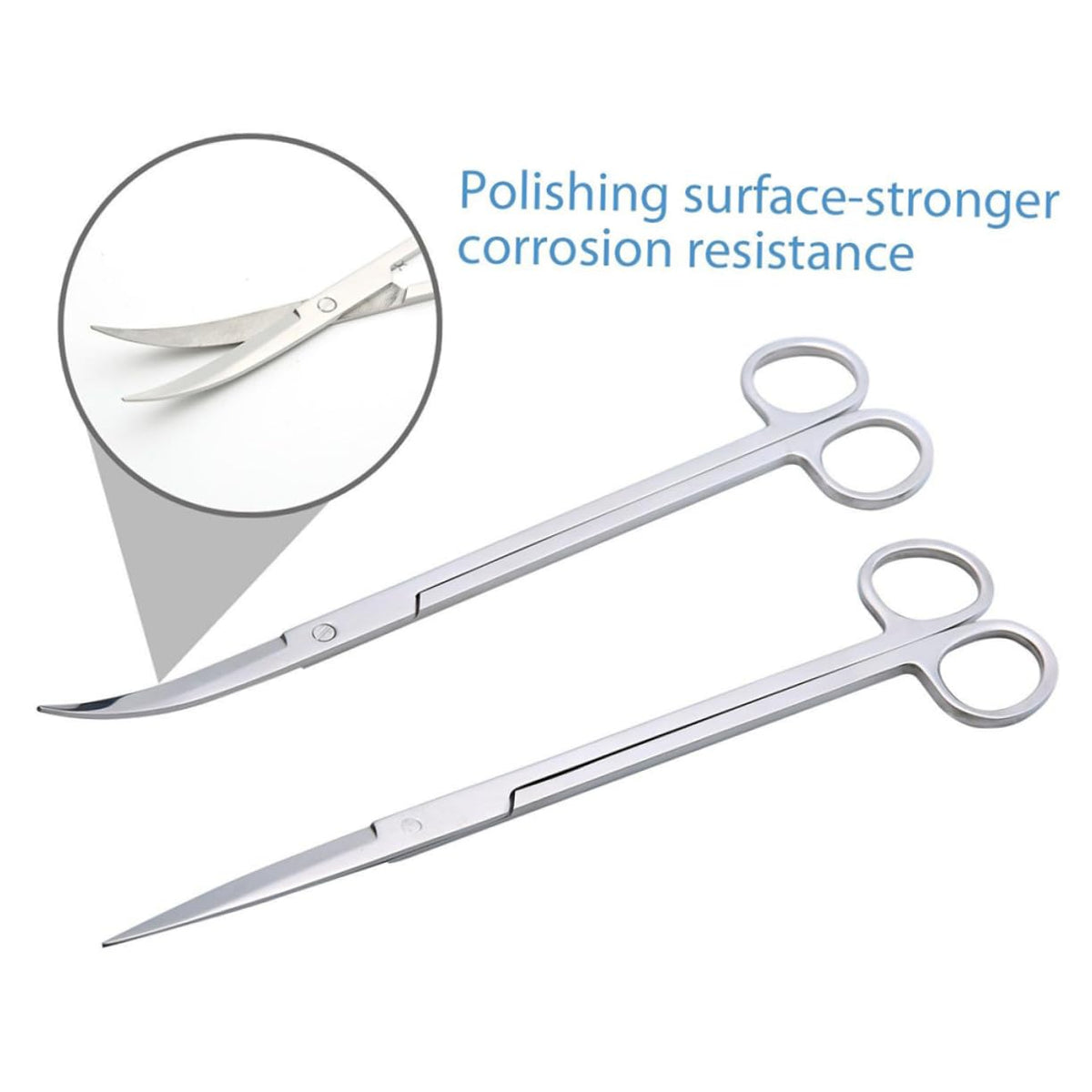 Stainless Steel Aquarium Plant Kit Tweezers Scissors and Spatula F90173
