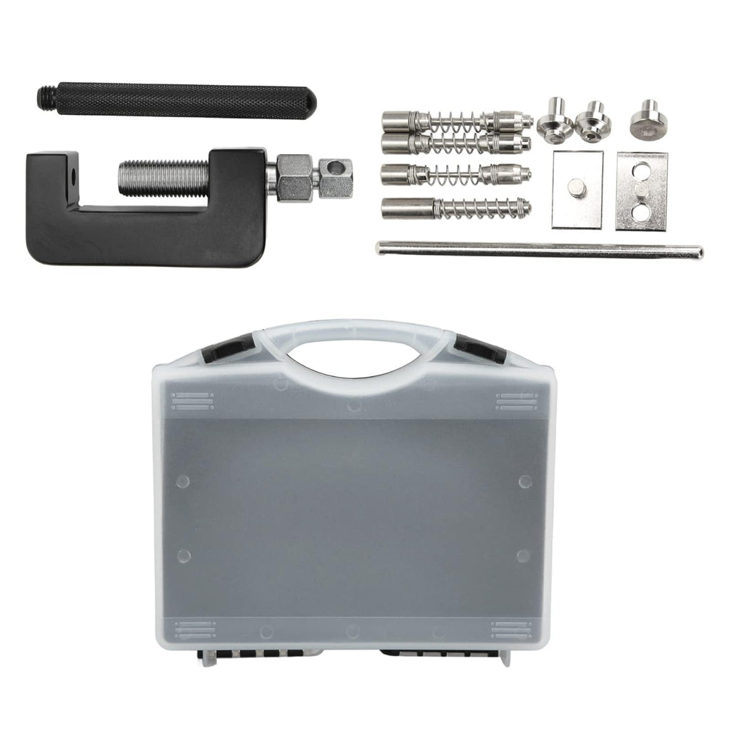 12 Pcs Motorcycle Chain Breaker Riveting Tool Set with Storage Box H5904