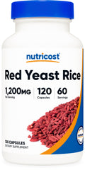 Red Yeast Rice 1200mg 120 Capsules Gluten Free F4518