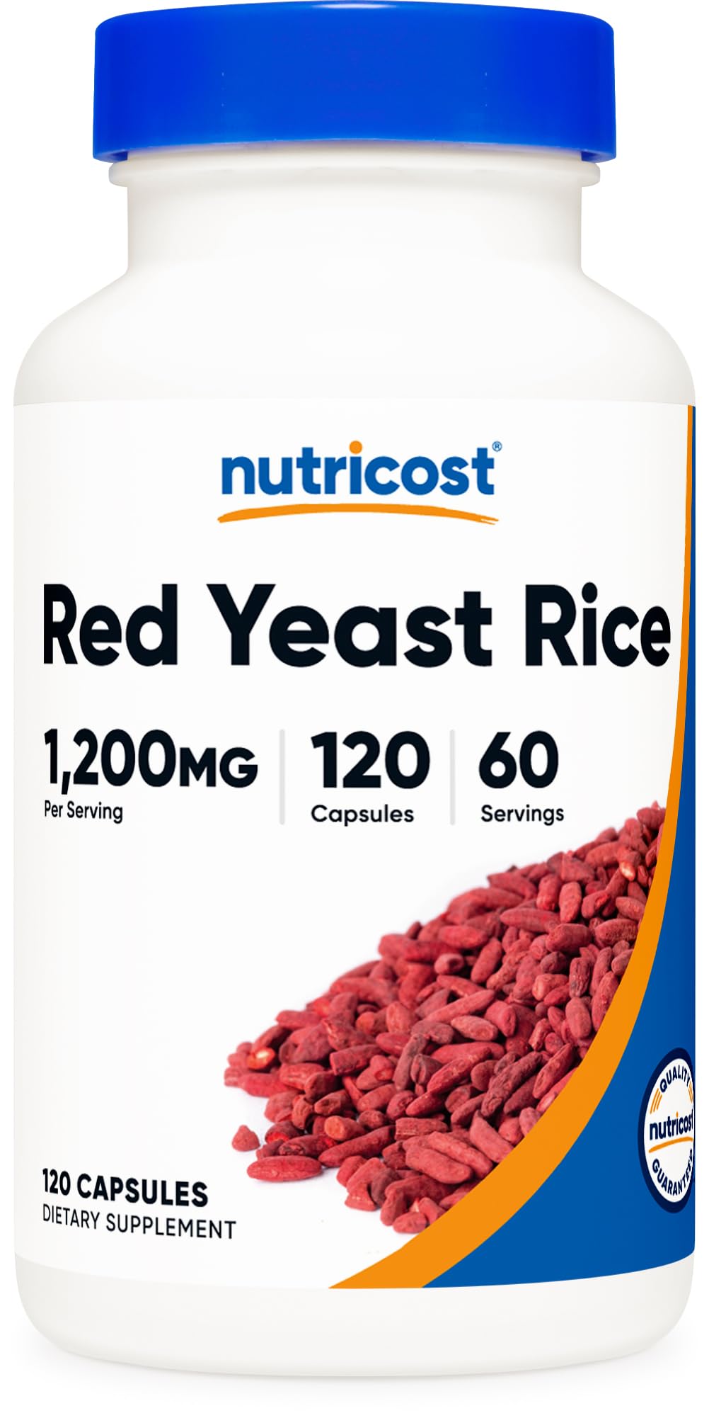 Red Yeast Rice 1200mg 120 Capsules Gluten Free F4518