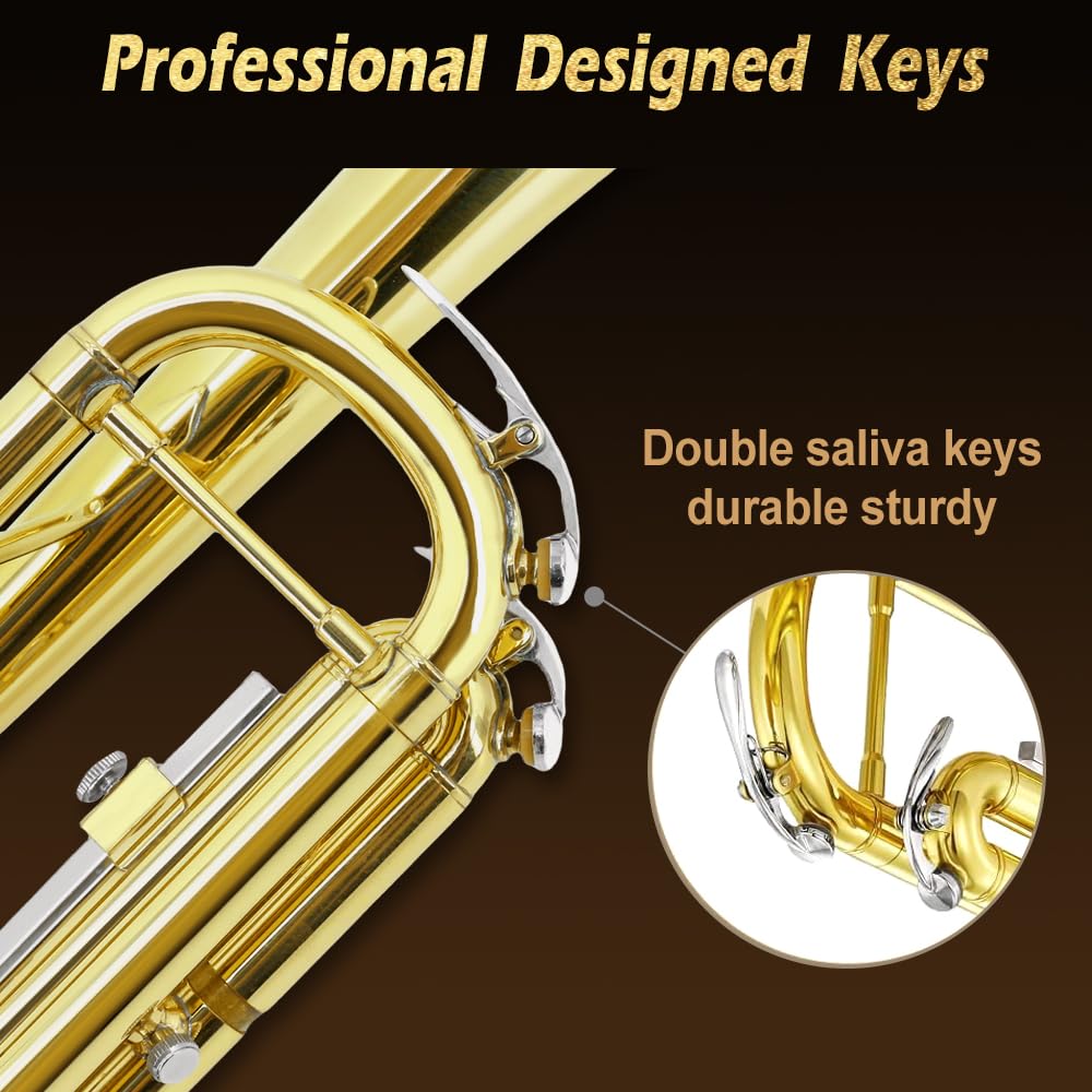 Standard Trumpet Set with Hard Case, 7C Mouthpiece, Cleaning Kit R318635