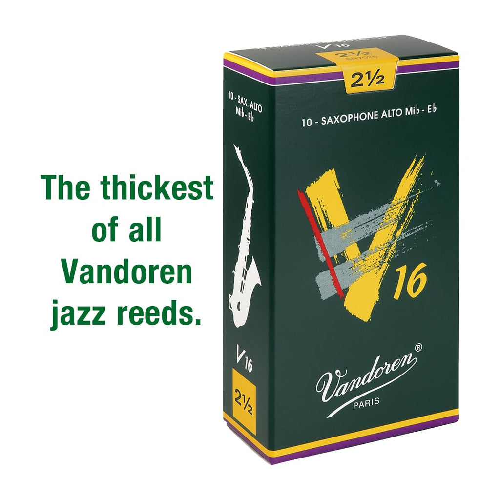 Alto Sax V16 Reeds Strength 2.5 Box of 10 E600525
