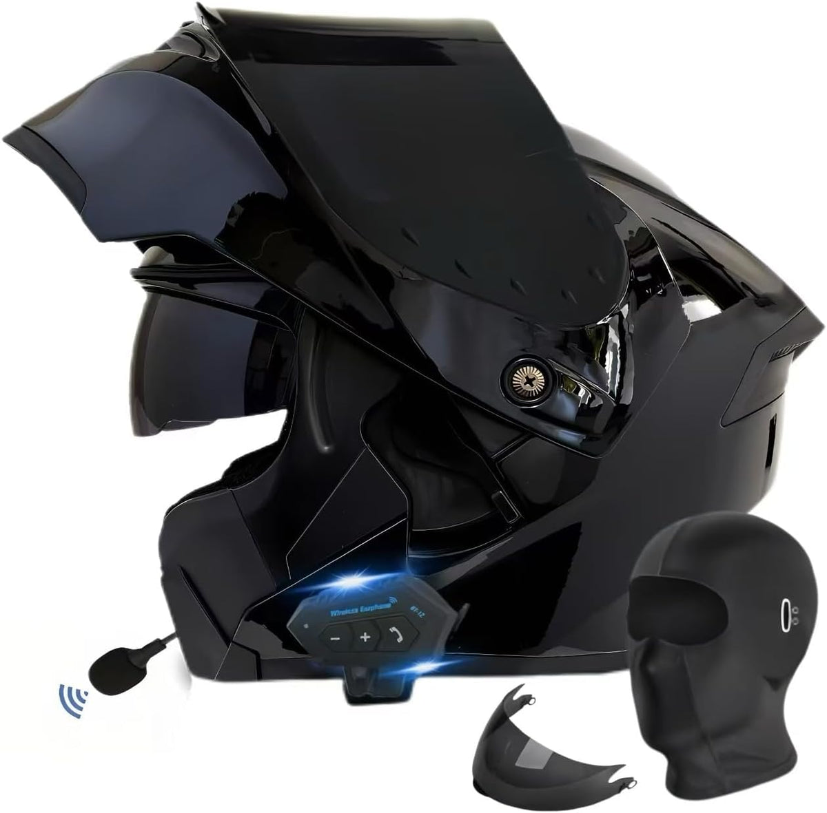 Bluetooth Modular Motorcycle Helmet DOT Approved Dual Visor N259