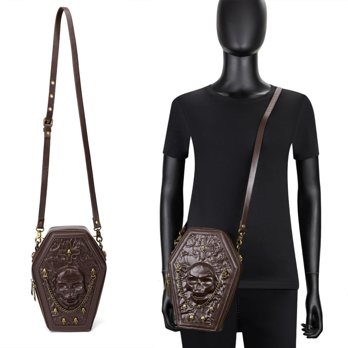 Crossbody Purse and Handbags Gothic Steampunk Retro Small Shoulder Bag U374529