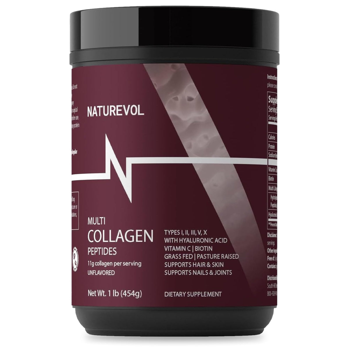 Multi Collagen Peptides Powder 1 lb Unflavored J63794