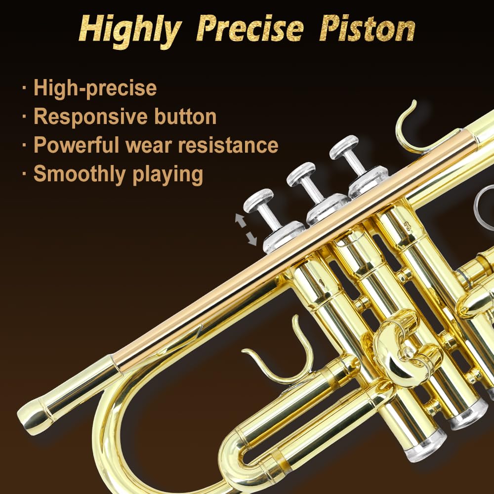 Standard Trumpet Set with Hard Case, 7C Mouthpiece, Cleaning Kit R318635