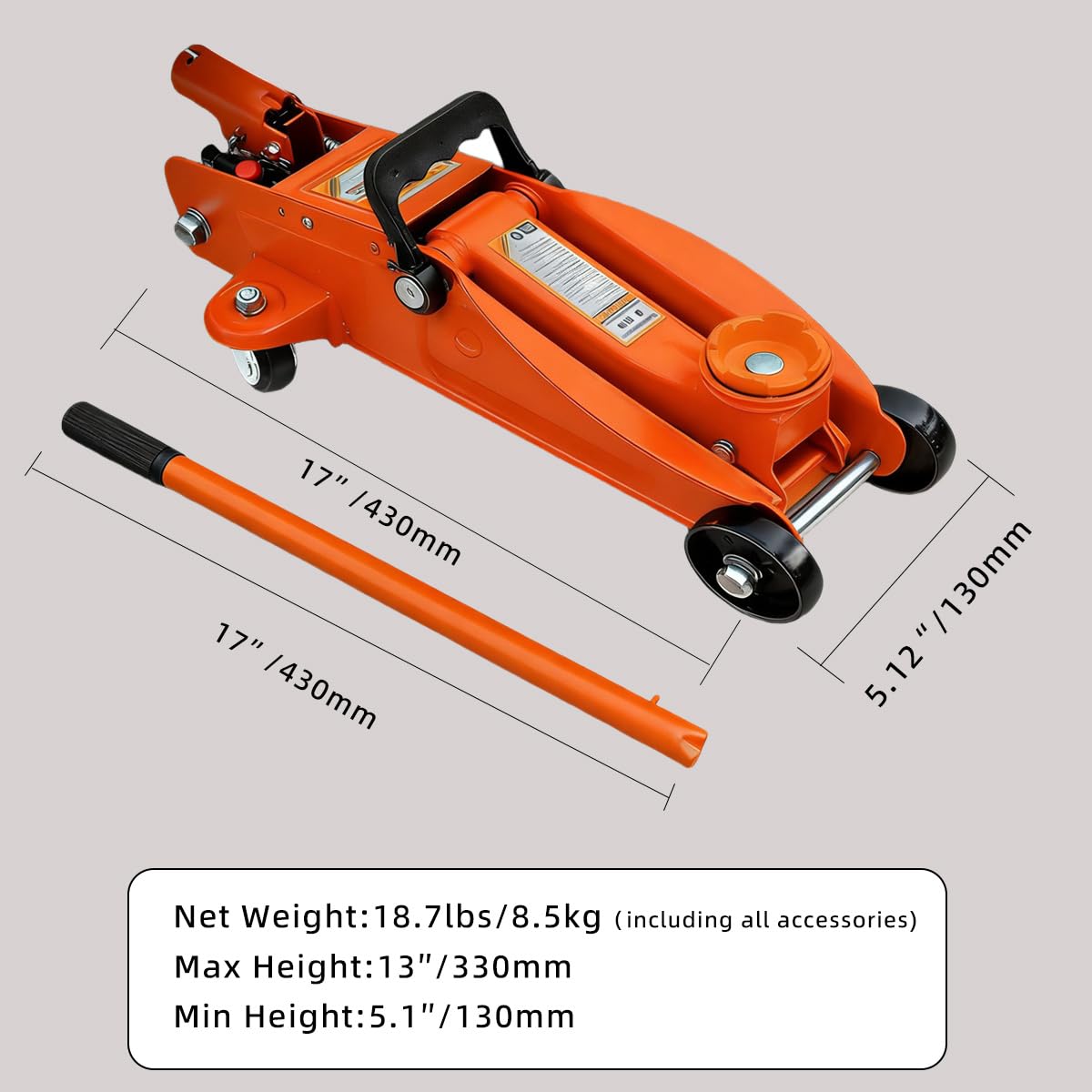 2 Ton Low Profile Hydraulic Floor Jack H80563