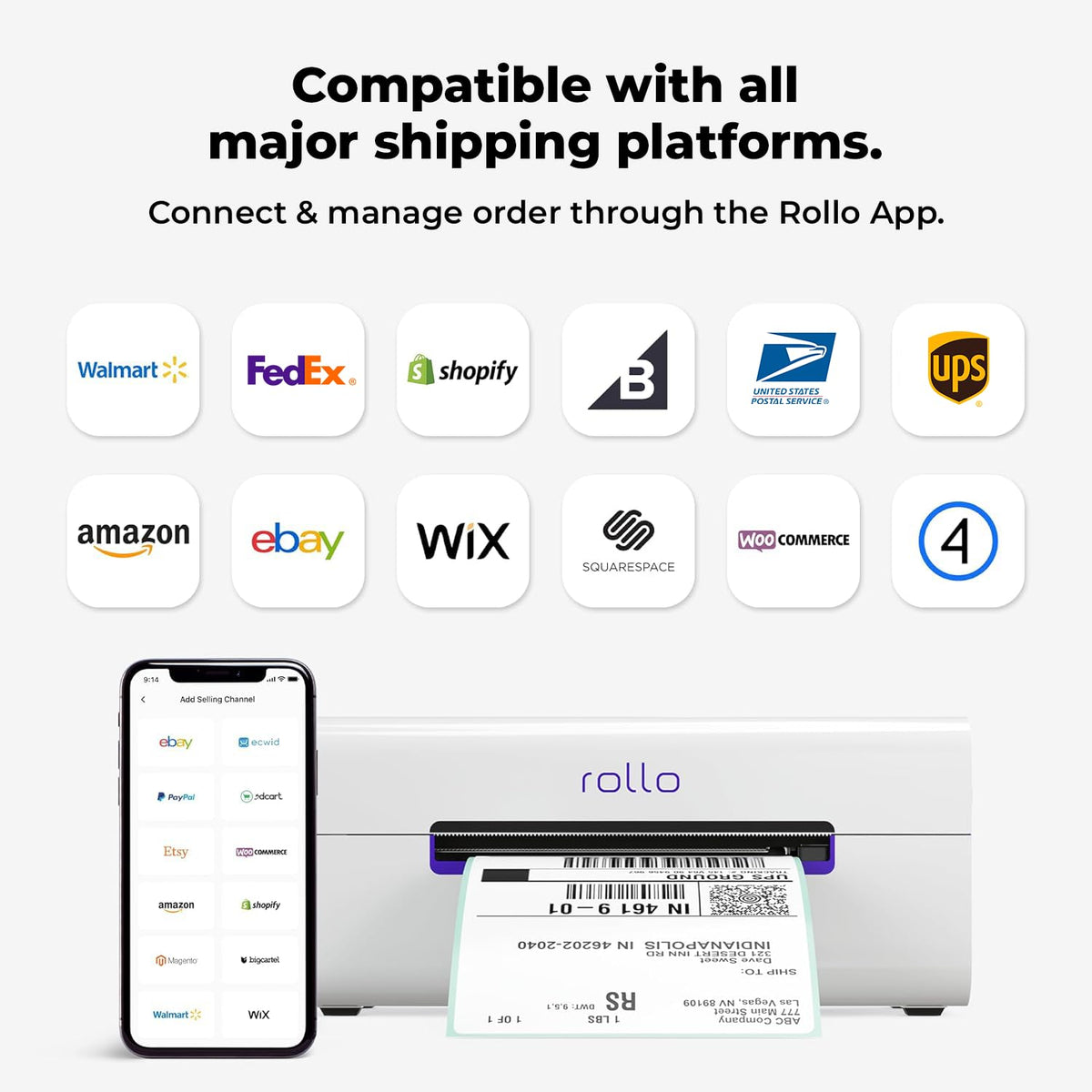 Wireless Wi-Fi 4x6 Thermal Label Printer X936