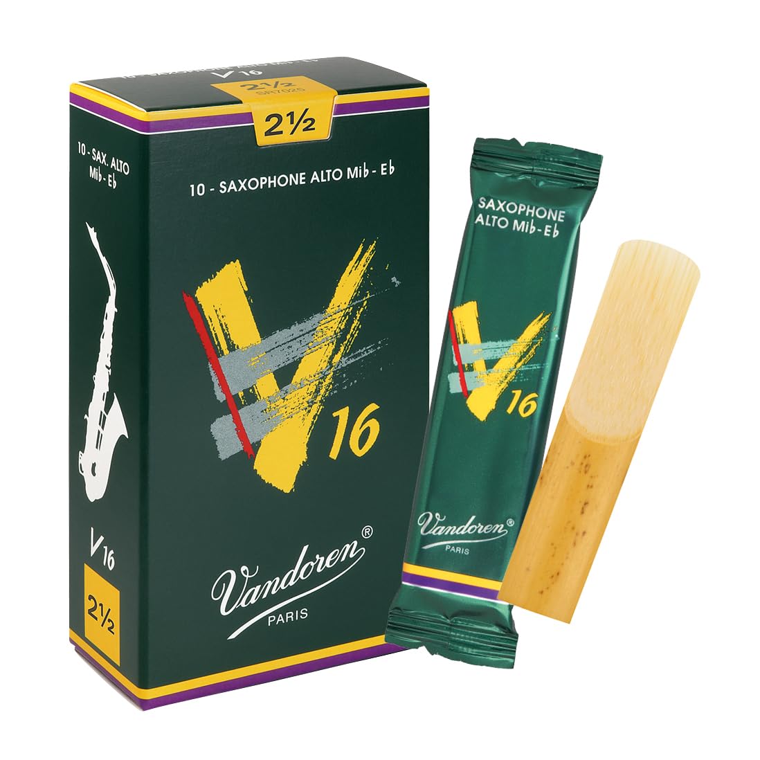 Alto Sax V16 Reeds Strength 2.5 Box of 10 E600525