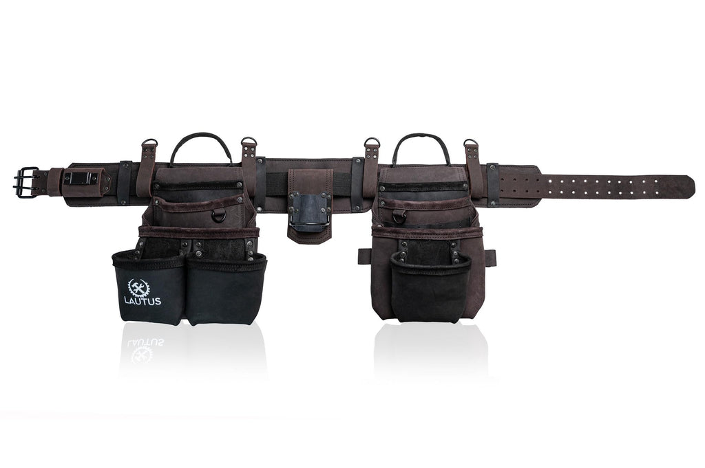 Top Grain Leather Tool Belt 18 Pockets P9245