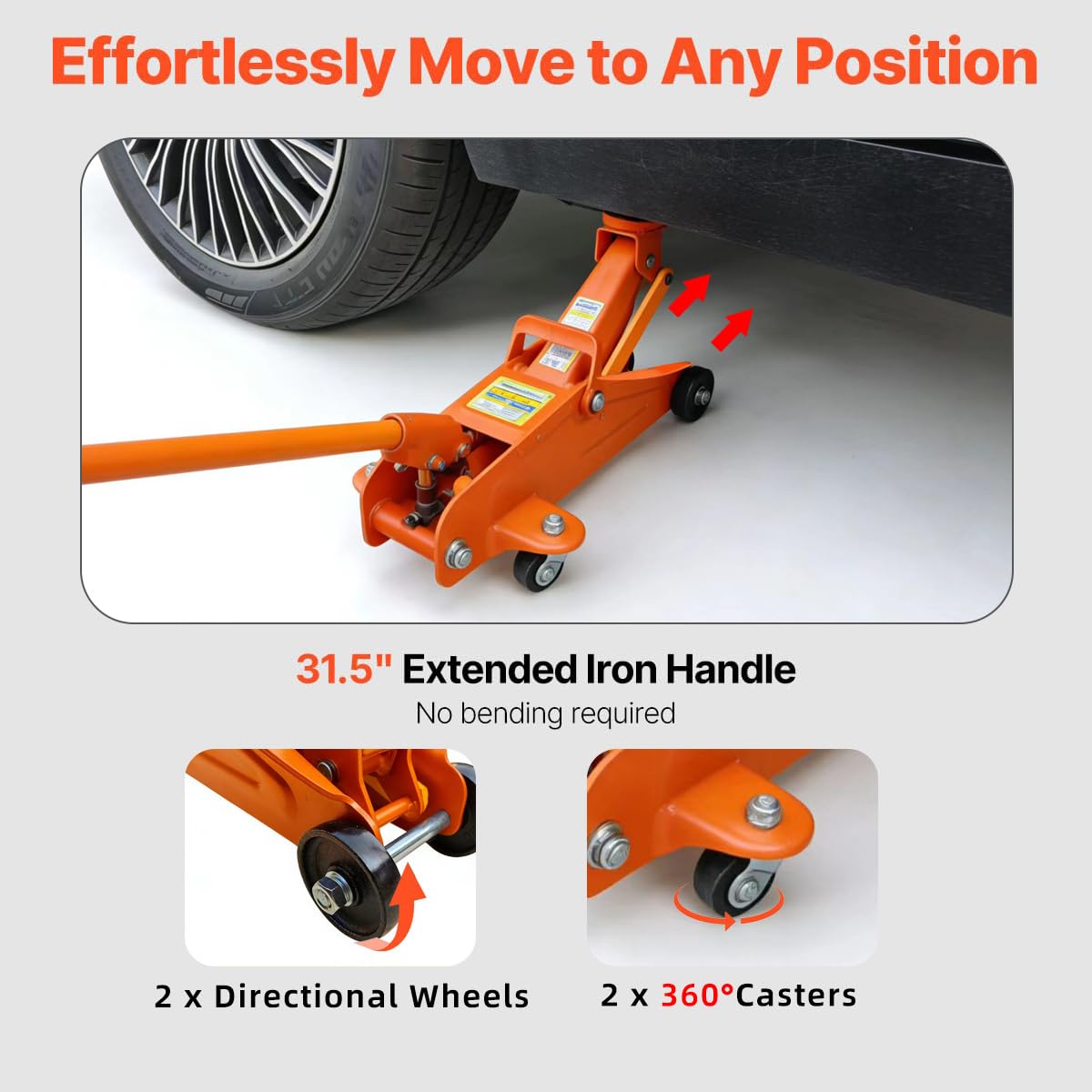 2 Ton Low Profile Hydraulic Floor Jack H80563