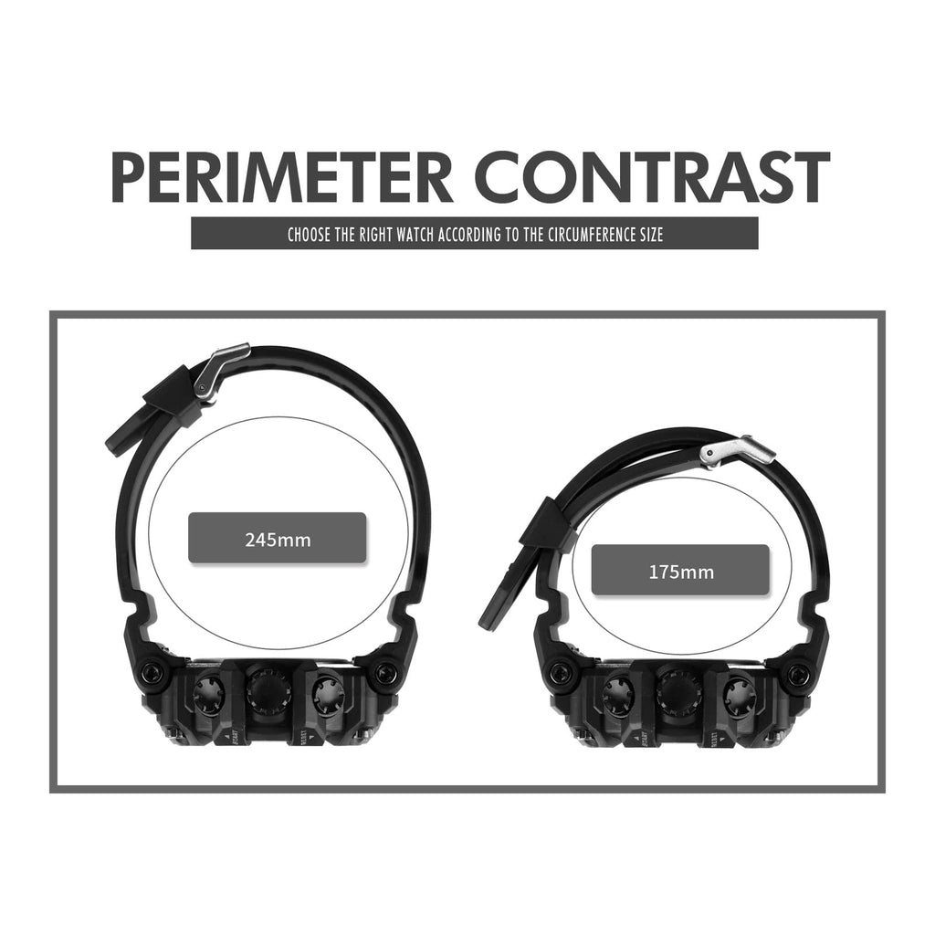 Men Digital Watch Waterproof LED Stopwatch P2249