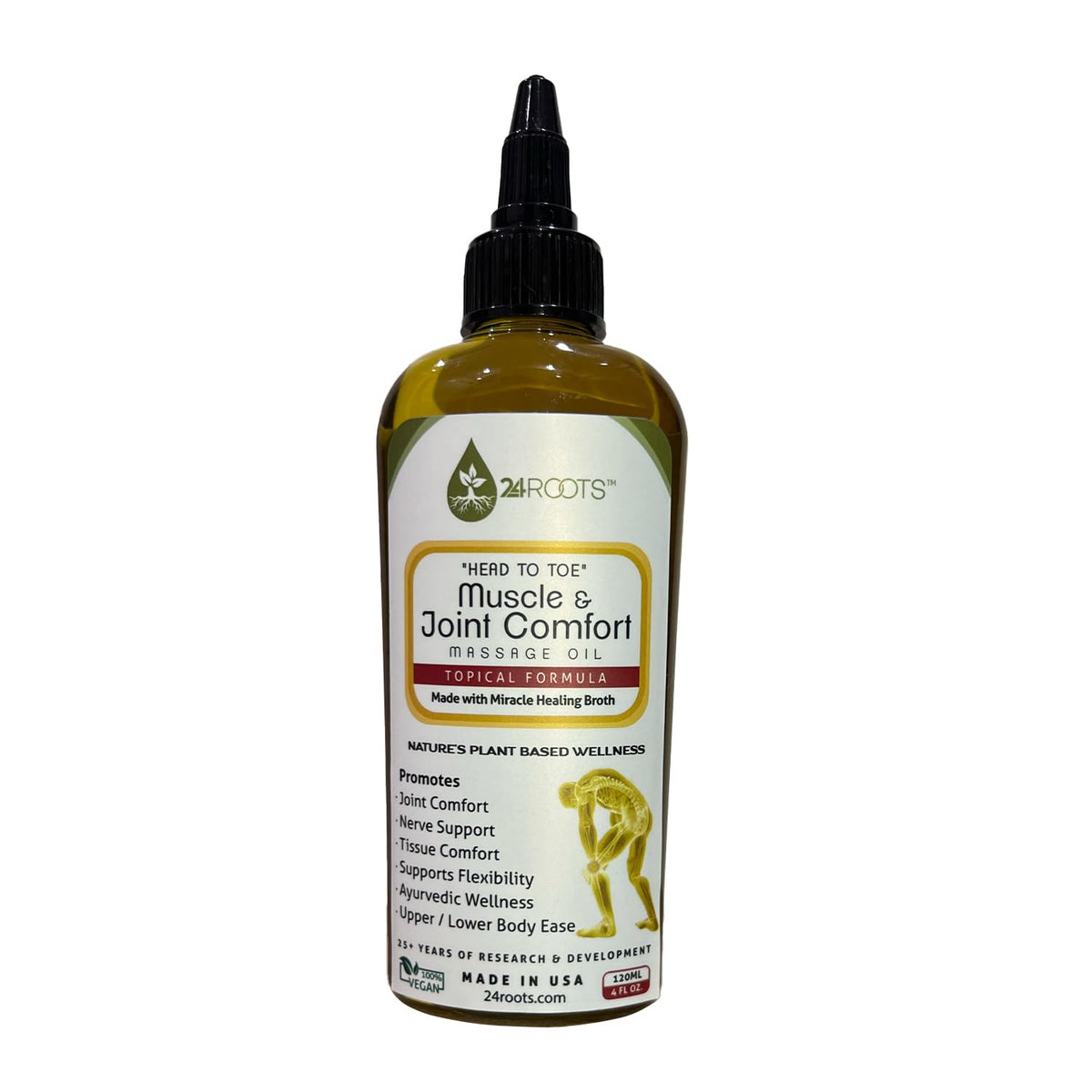 Plant Based Muscle & Joint Comfort Massage Oil 4 FL Oz F642