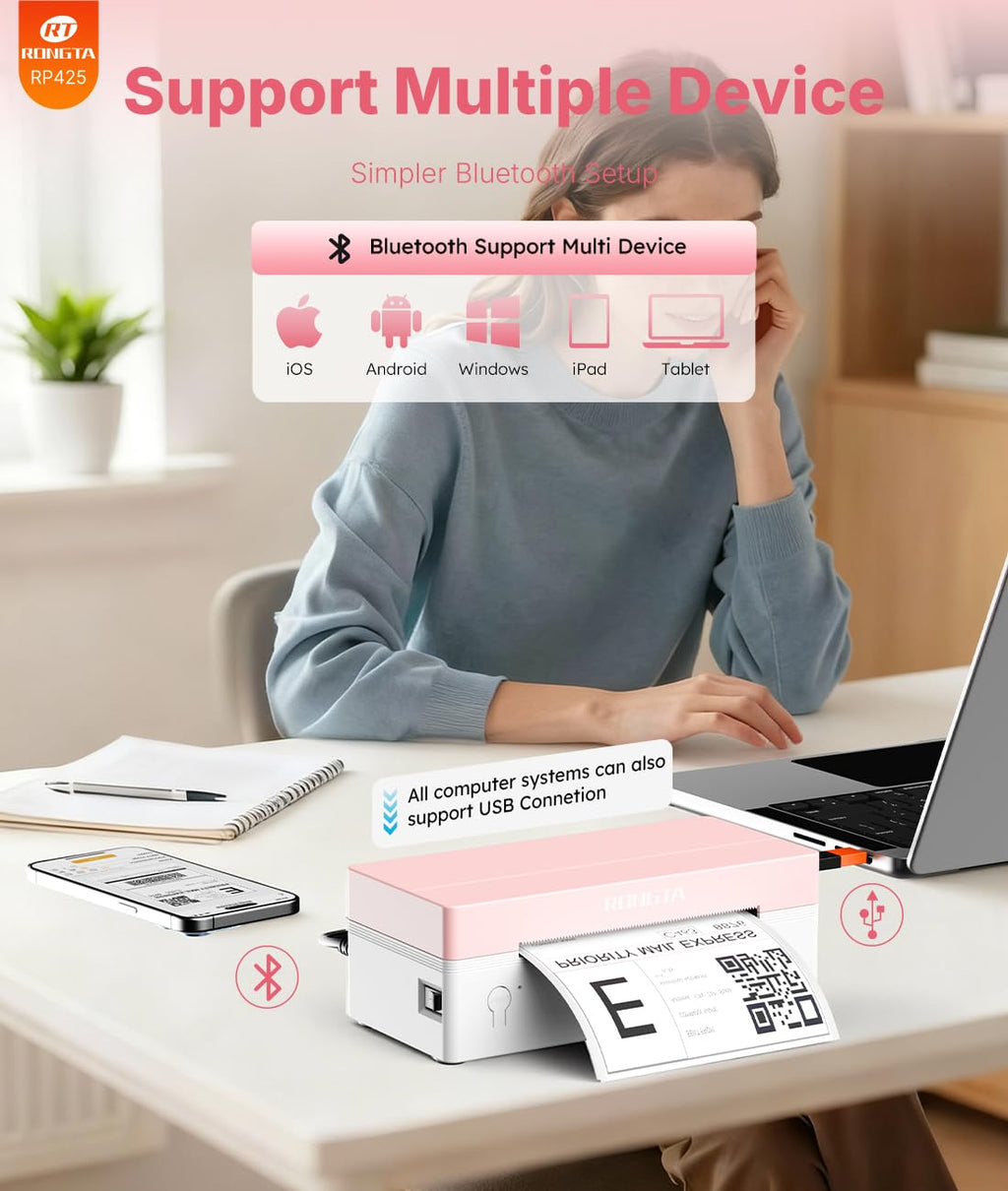 Bluetooth Thermal Label Printer K349003