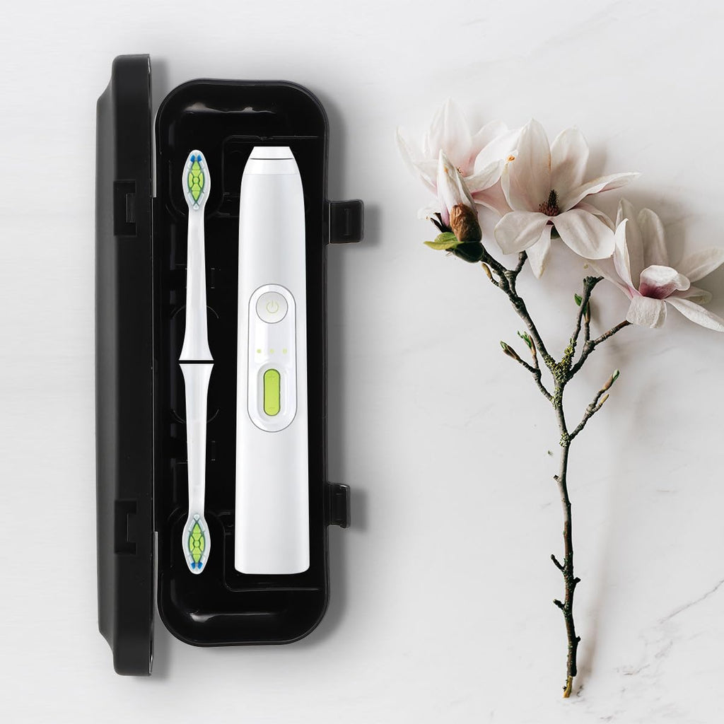 Electric Toothbrush Travel Case 2Pcs Set Black and White F823
