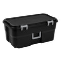 Black 22Gal Wheeled Lockable Storage Footlocker K658664
