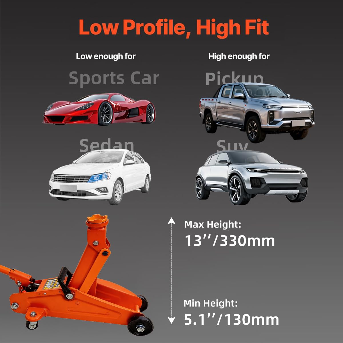 2 Ton Low Profile Hydraulic Floor Jack H80563