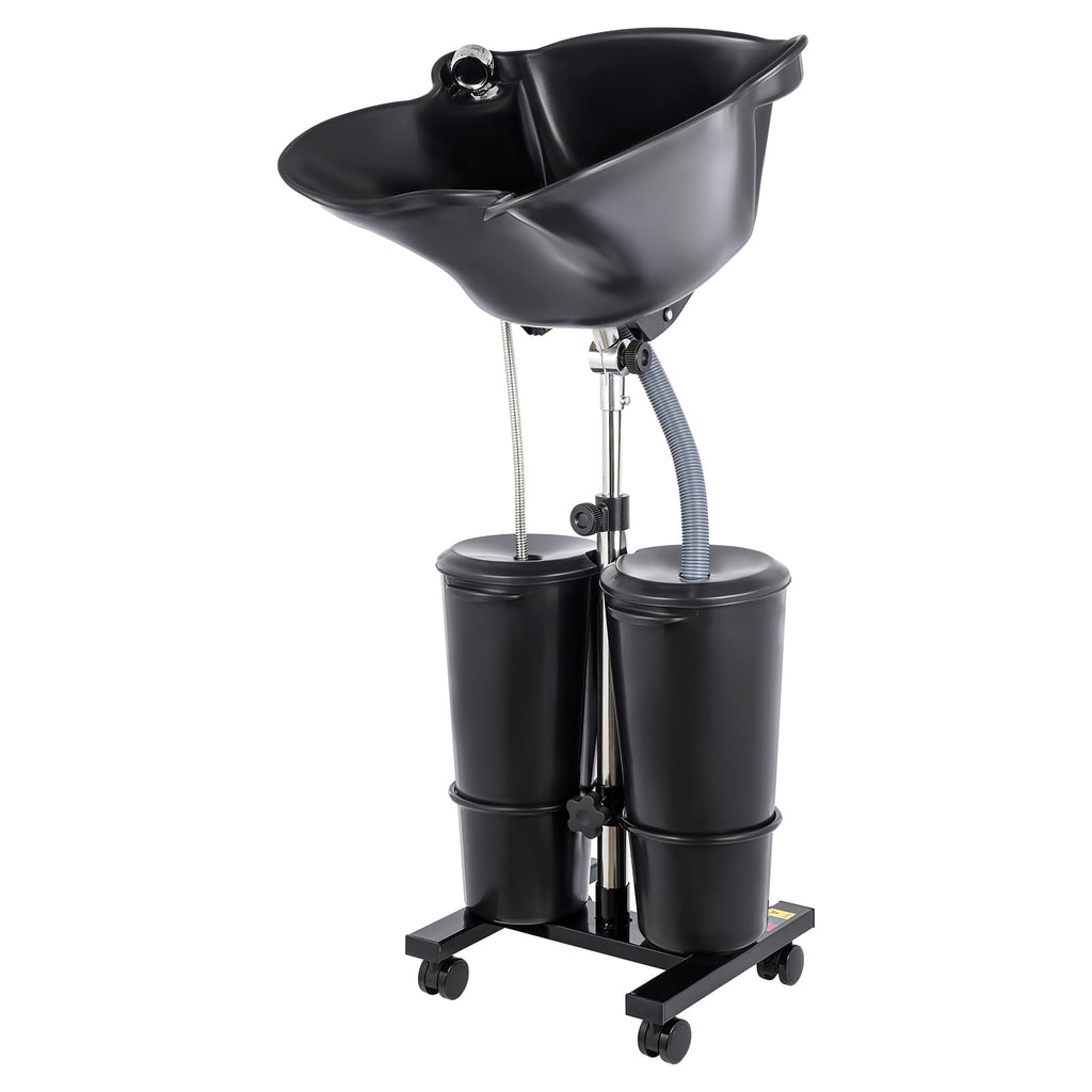 Electric Portable Height Adjustable Shampoo Bowl with Dual 10L Buckets P465051
