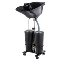 Electric Portable Height Adjustable Shampoo Bowl with Dual 10L Buckets P465051