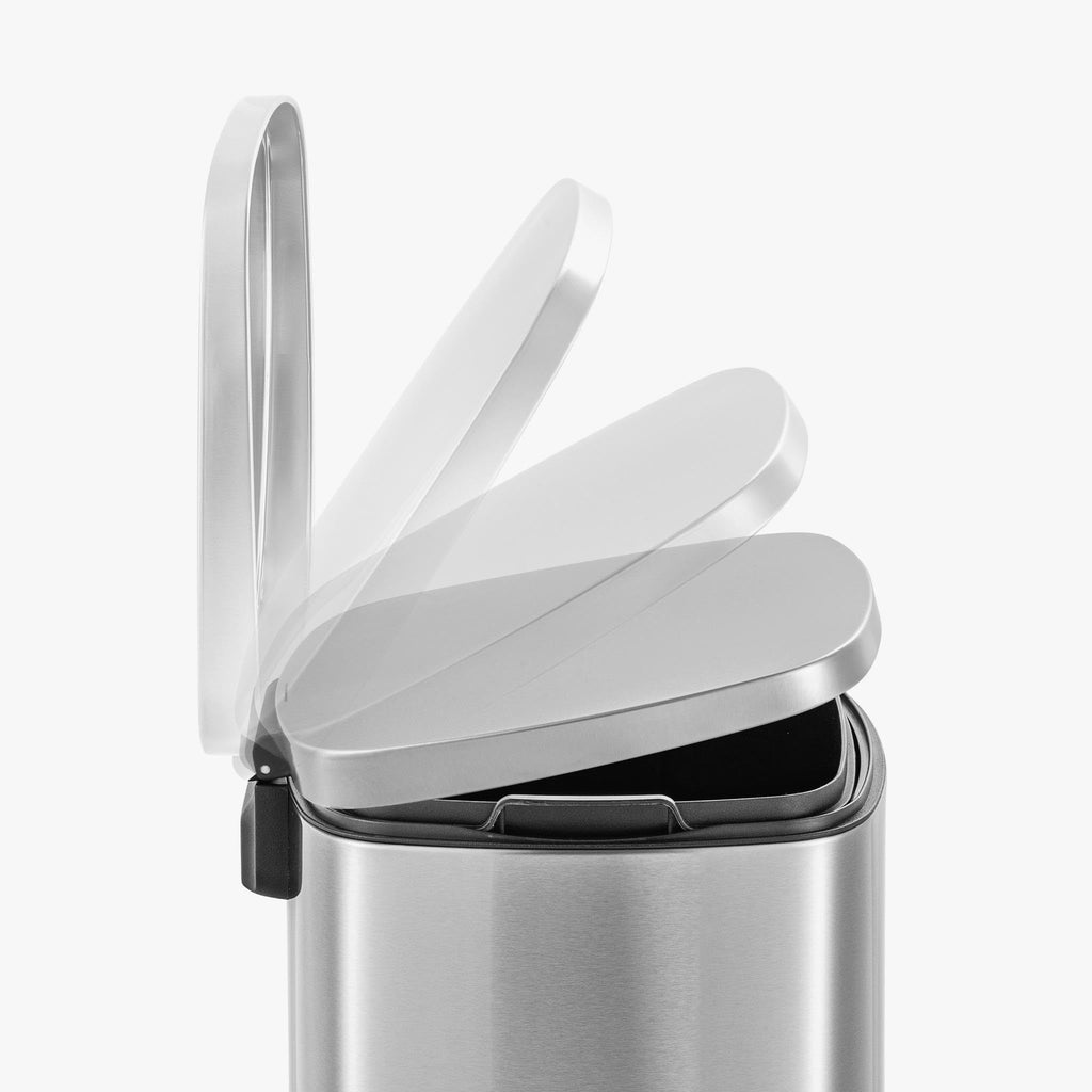 50L Stainless Steel Step-On Kitchen Trash Can Q79681
