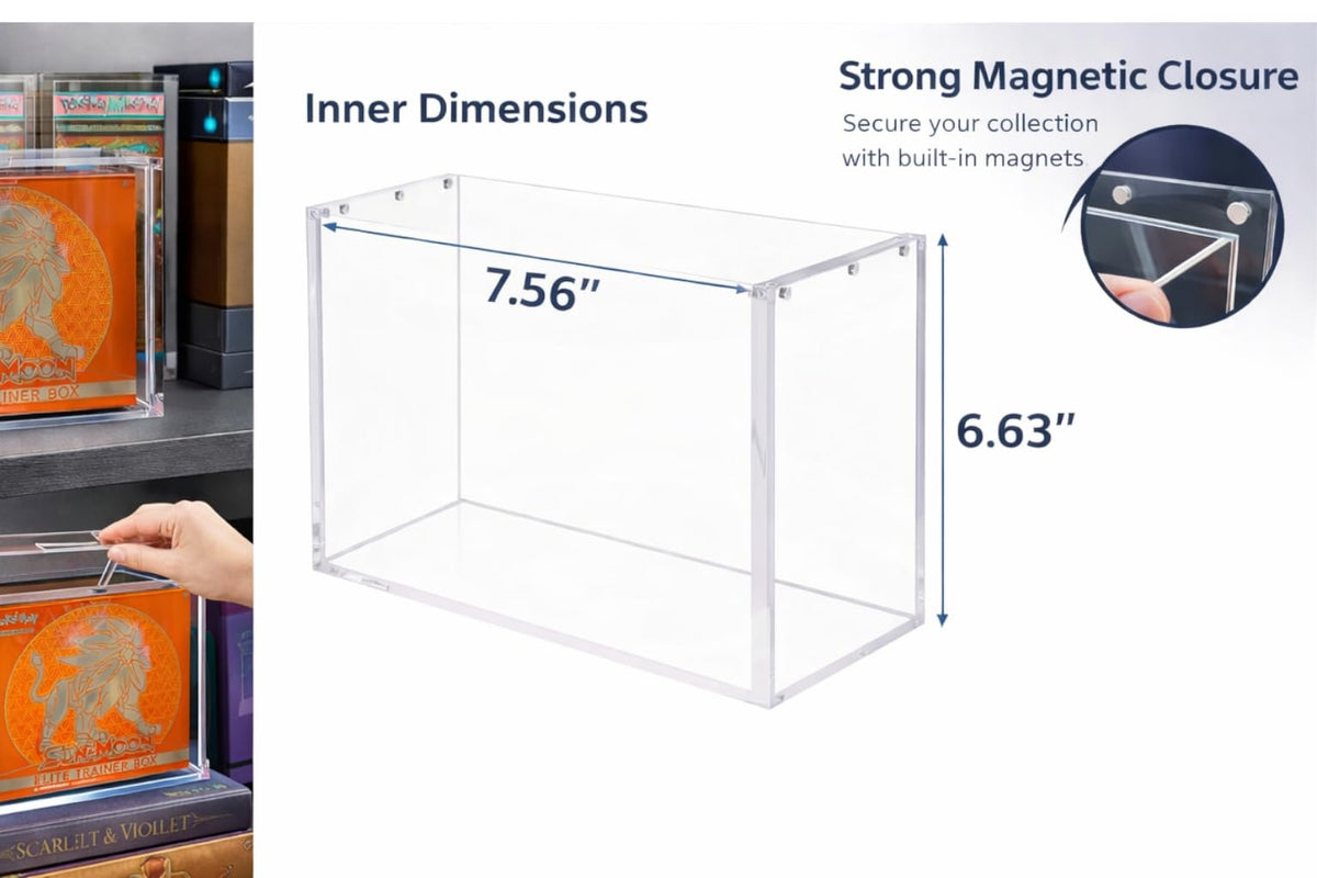 Acrylic Magnetic Display Case Box 6MM Thick P565051
