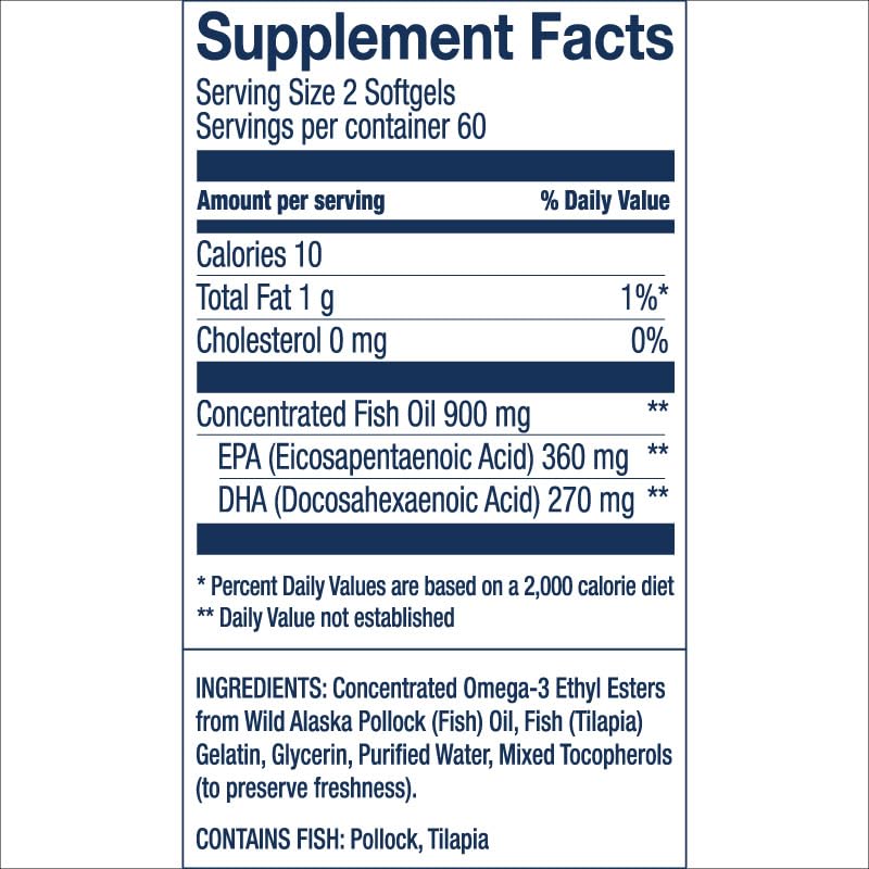 Wild Alaskan Easy Swallow Minis 120 Count S947