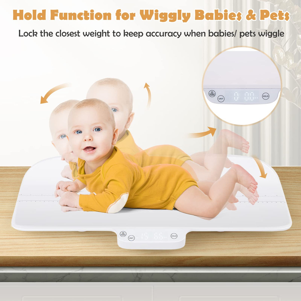 66lb Digital Baby Pet Scale with Smart App Control L239440