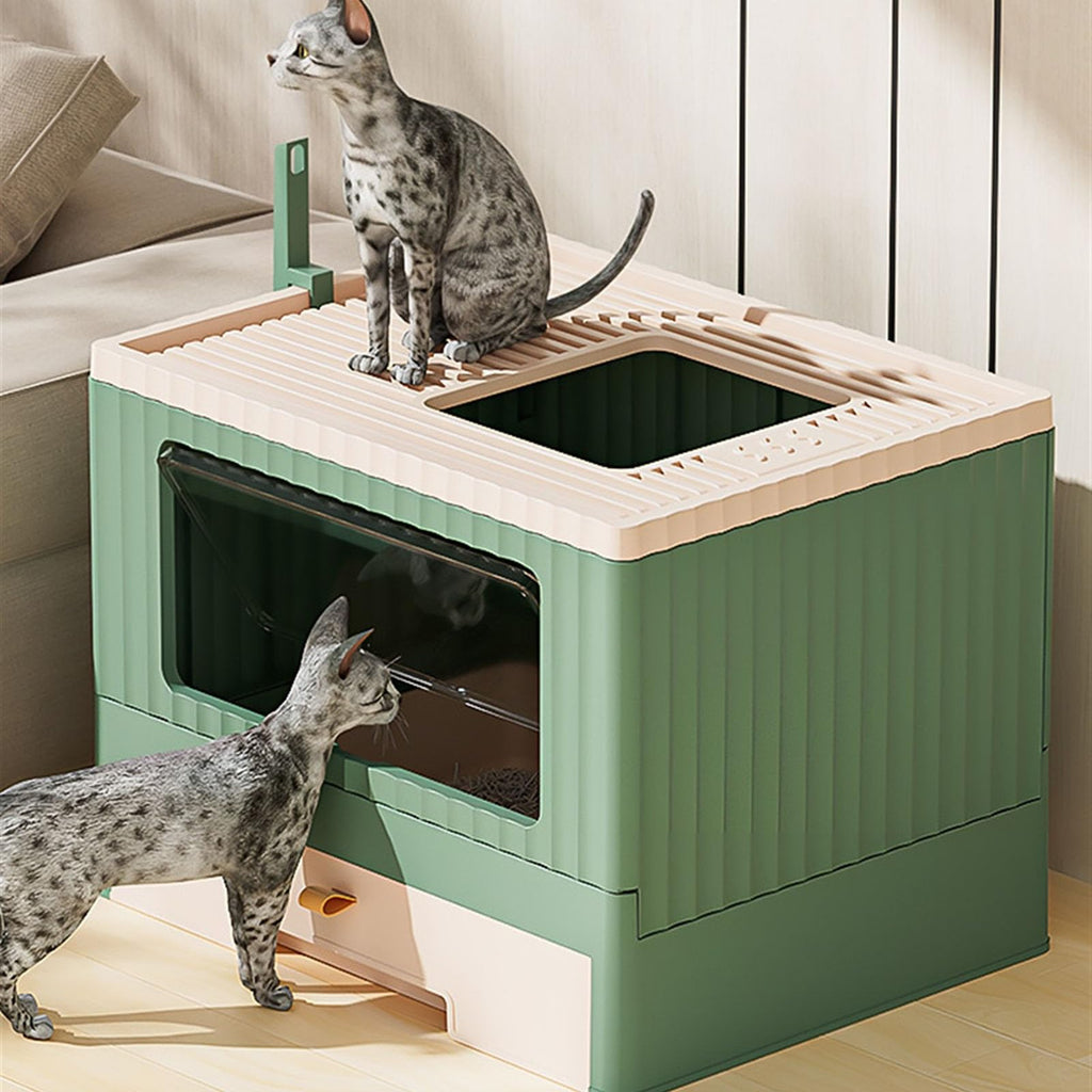 Foldable Cat Litter Box with Lid M17822