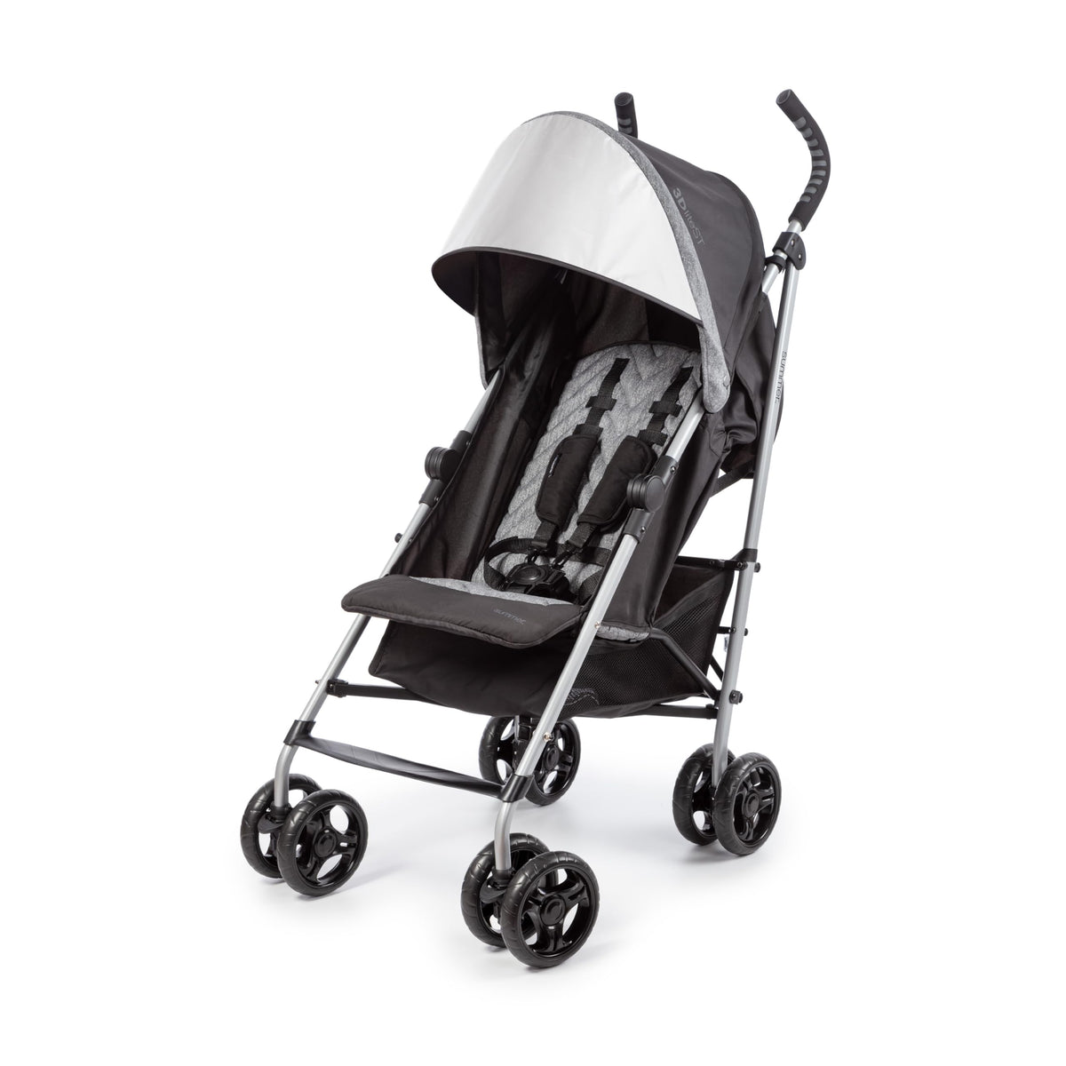 Black & Gray Lightweight Steel Frame Stroller O92850