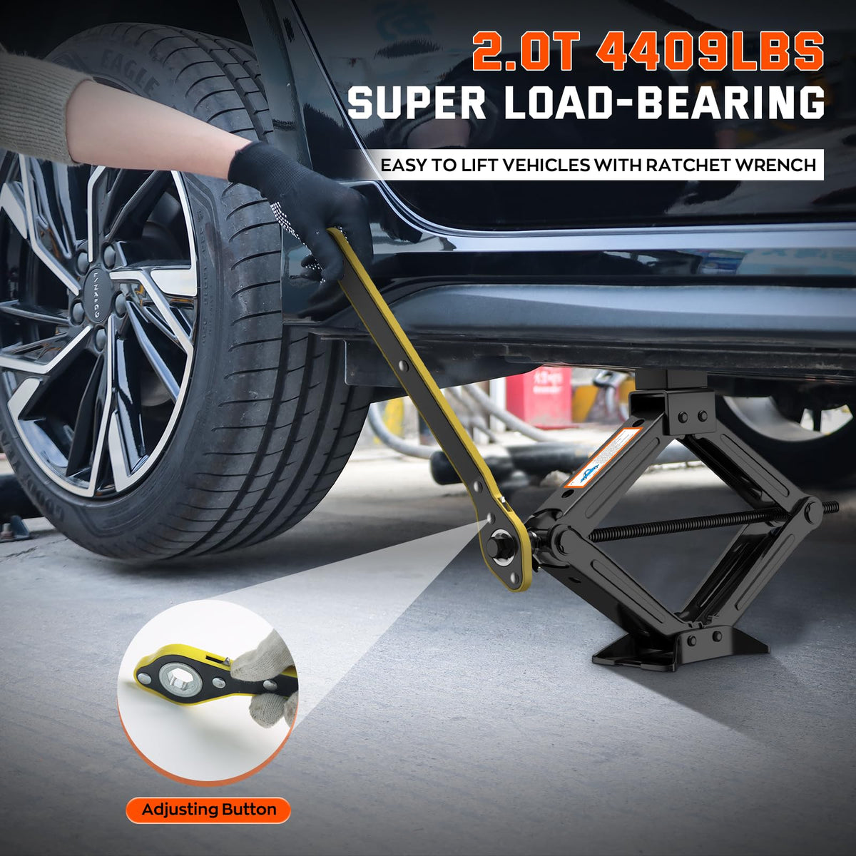 2 Ton Scissor Jack Kit with Lug Wrench X863677