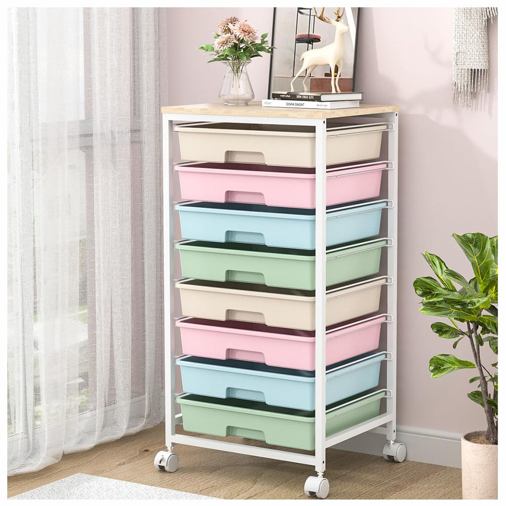 Rolling Cart with 8 Drawers D5587