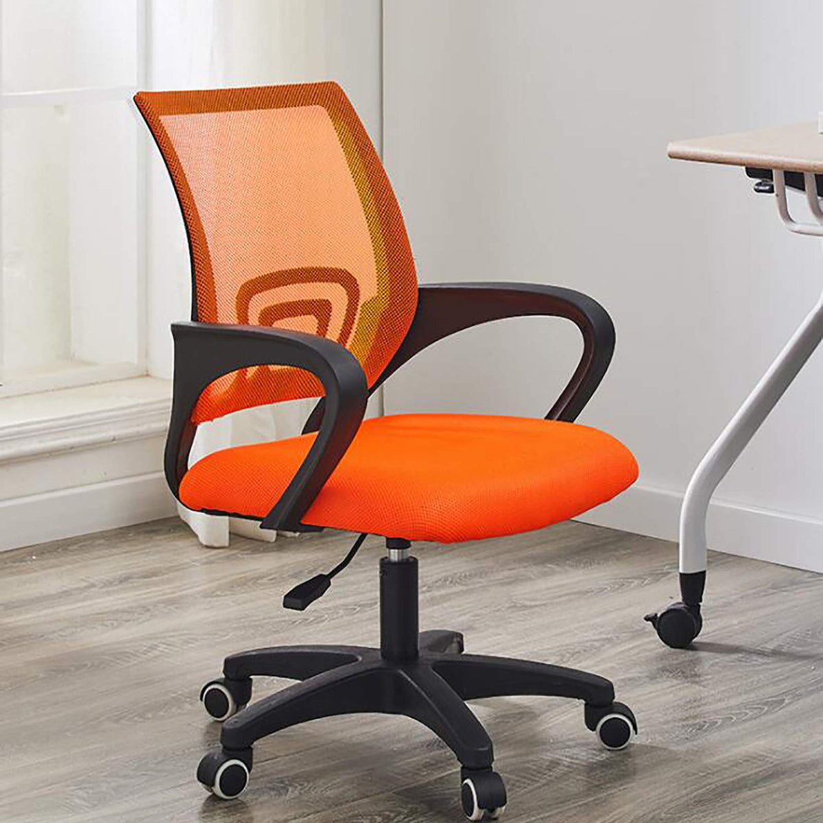 Orange Mesh Ergonomic Office Chair with Lumbar Support H3779