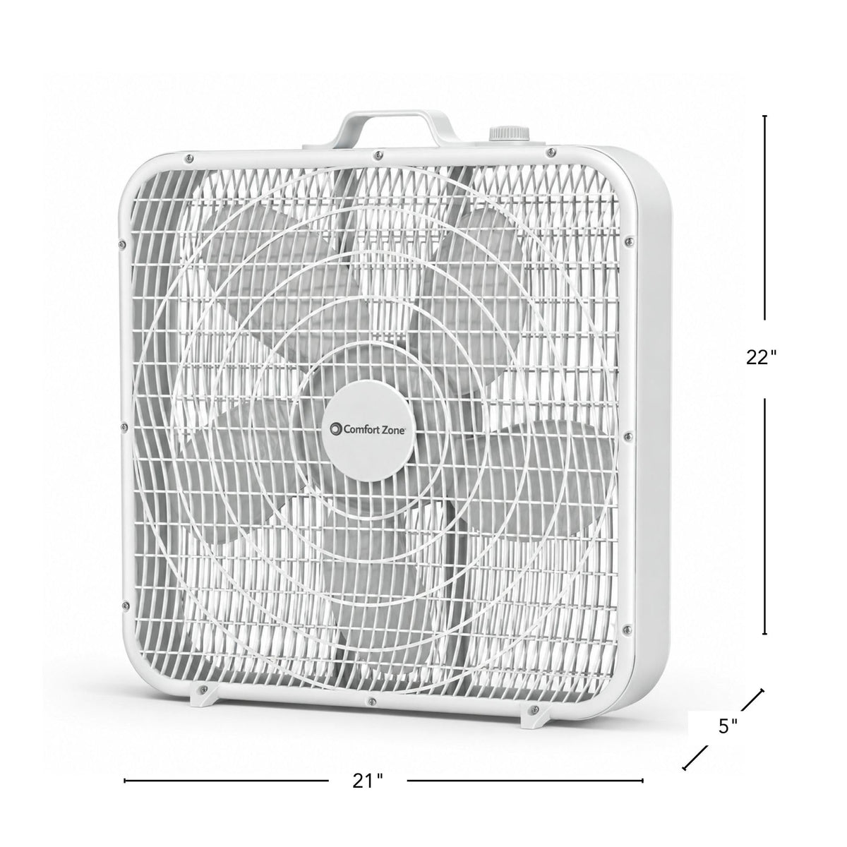 20 inch 3 Speed Box Fan with Carry Handle V6215