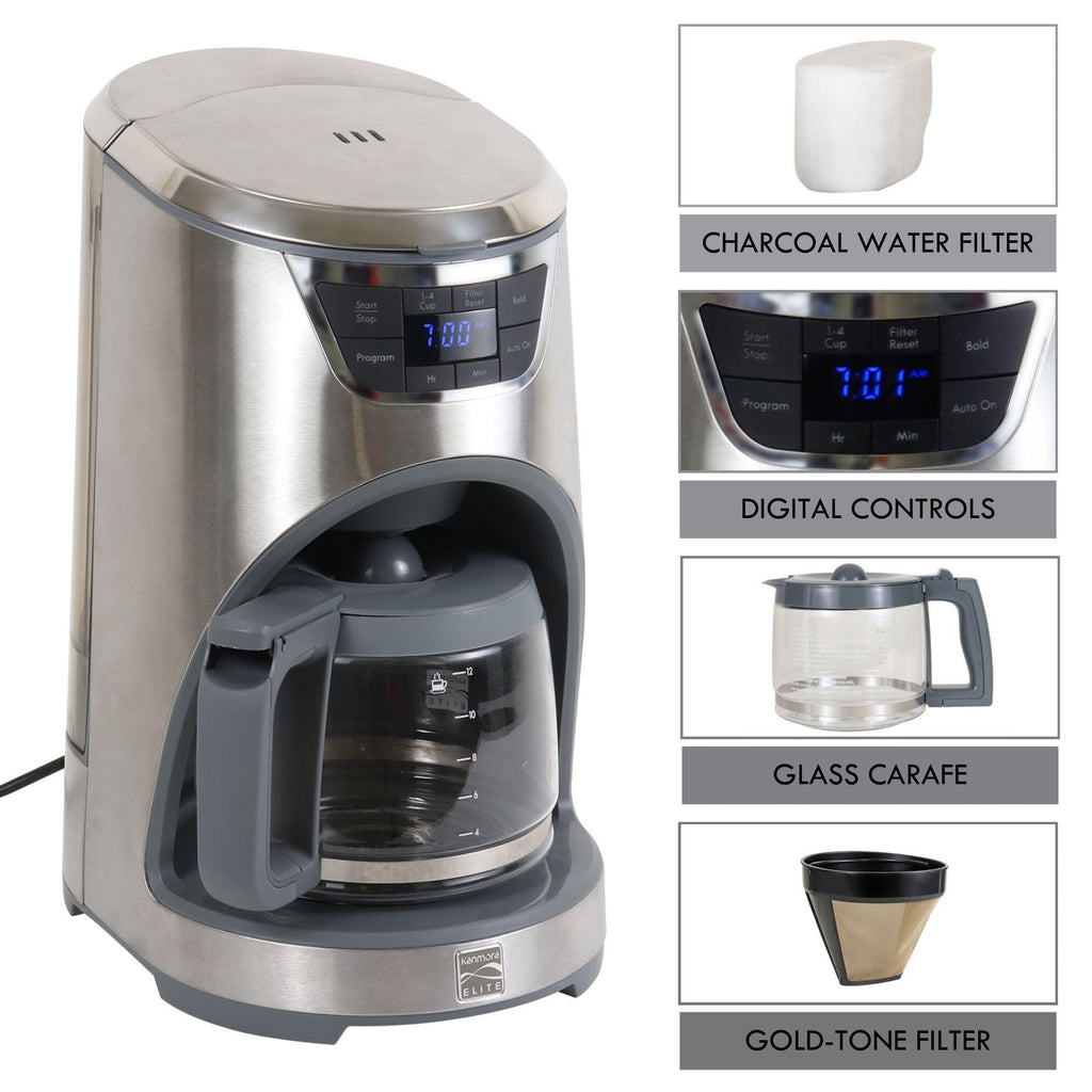 12-Cup Programmable Drip Coffee Maker with Glass Pot Z5360