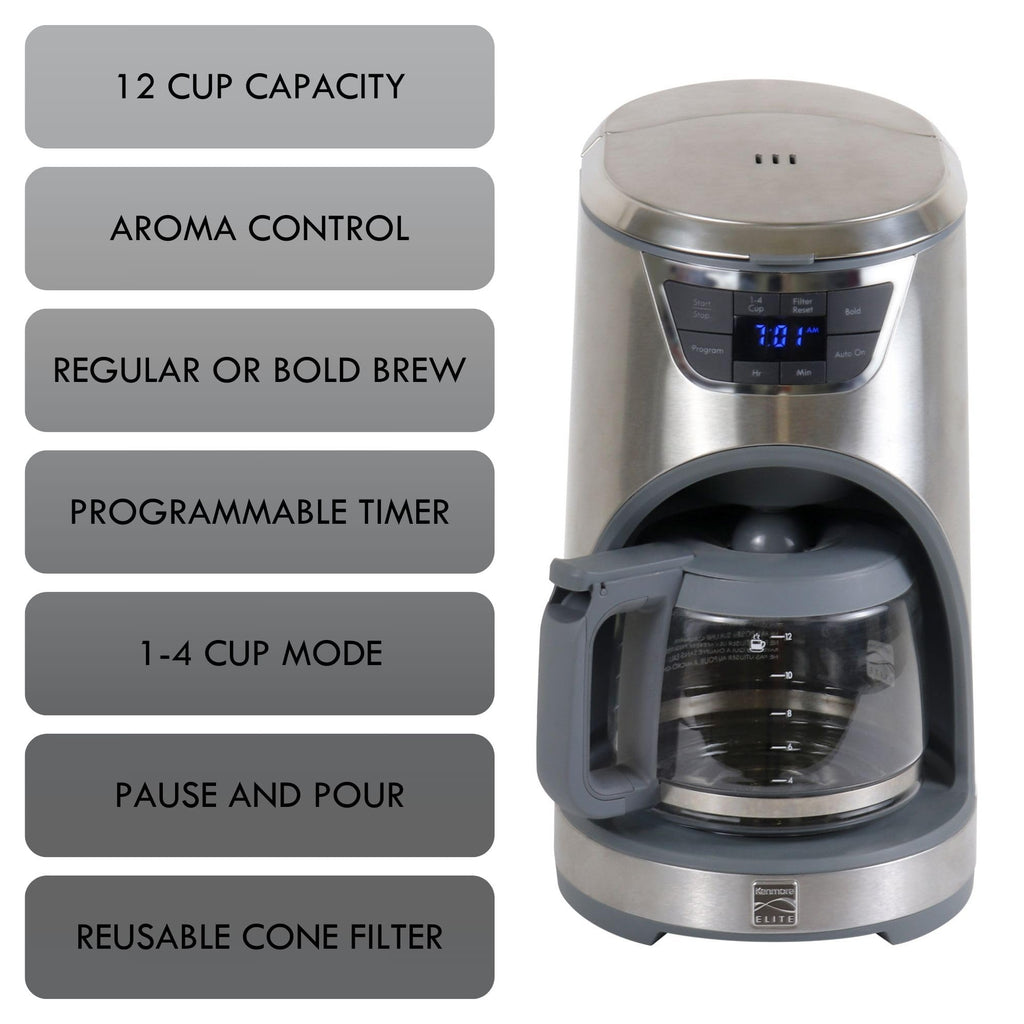 12-Cup Programmable Drip Coffee Maker with Glass Pot Z5360