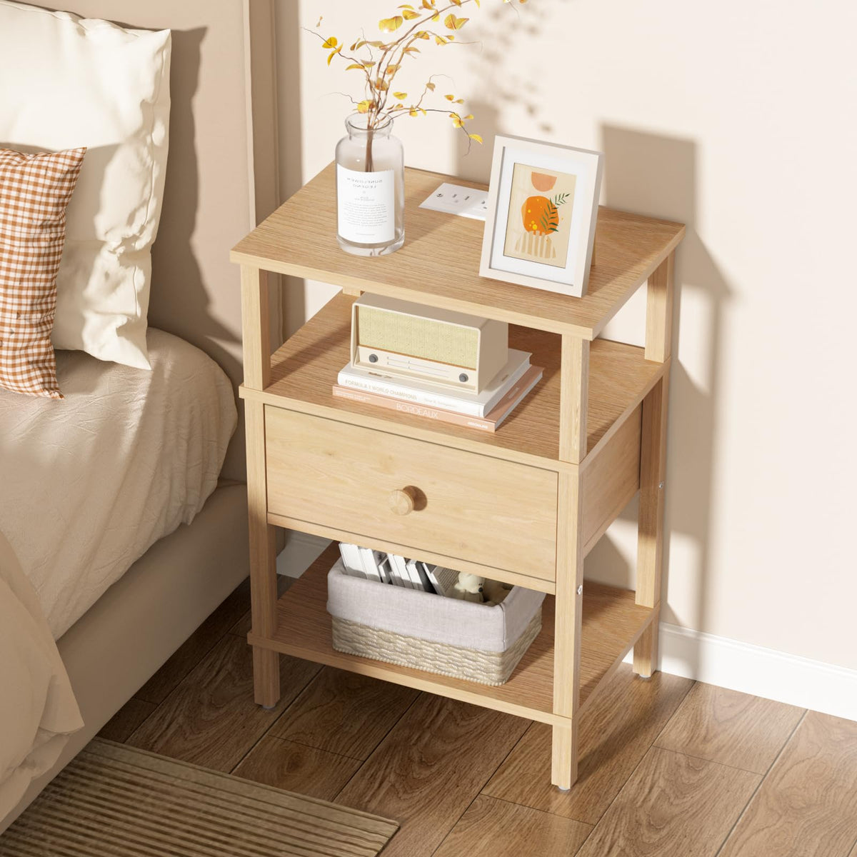 3 Tier Storage End Table Set 2 Q4340
