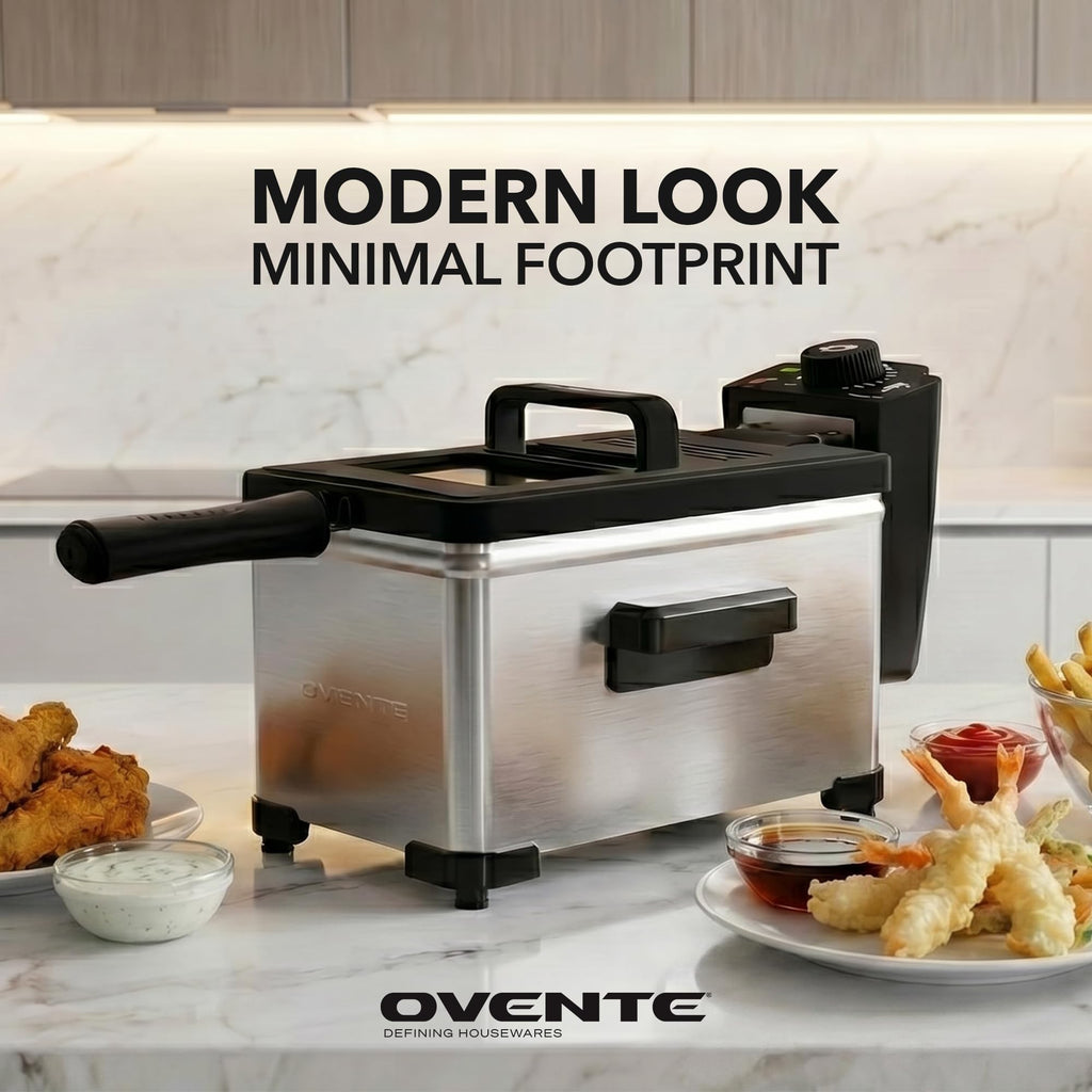 Electric Deep Fryer, 2L Capacity, 1500W, Silver H25532