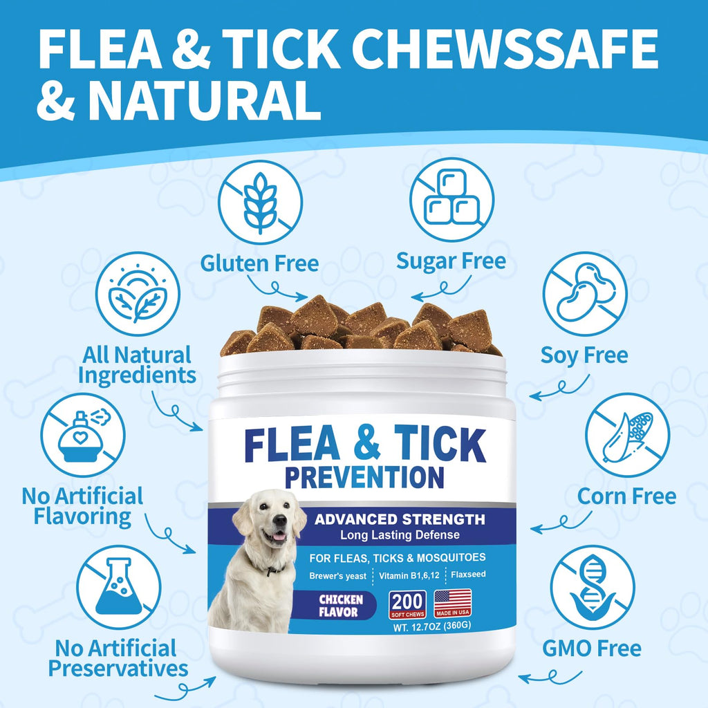 Flea and Tick Chewables 200Ct I684