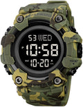 Men Digital Watch Waterproof LED Stopwatch P2249
