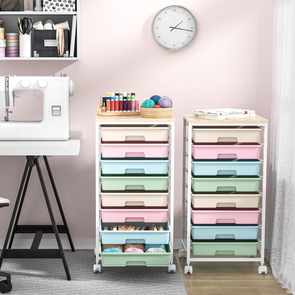 Rolling Cart with 8 Drawers D5587
