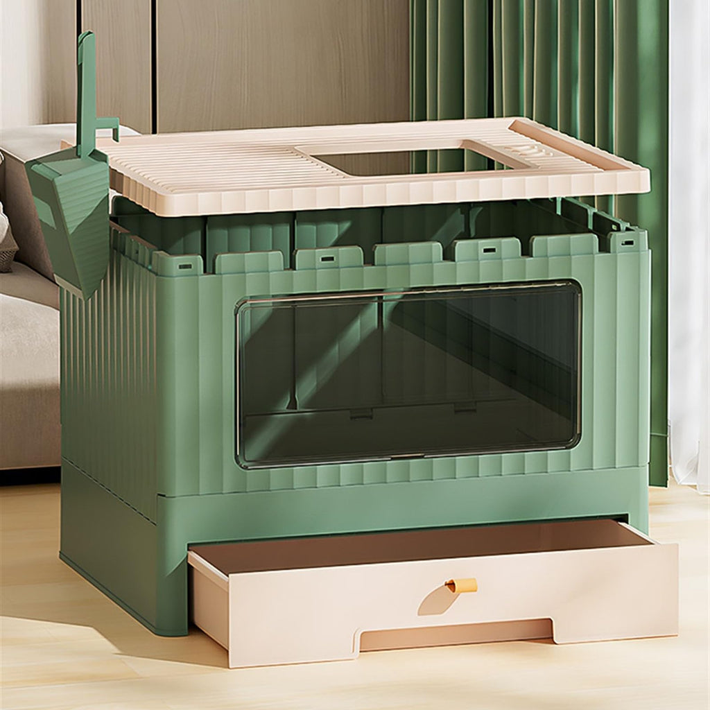 Foldable Cat Litter Box with Lid M17822