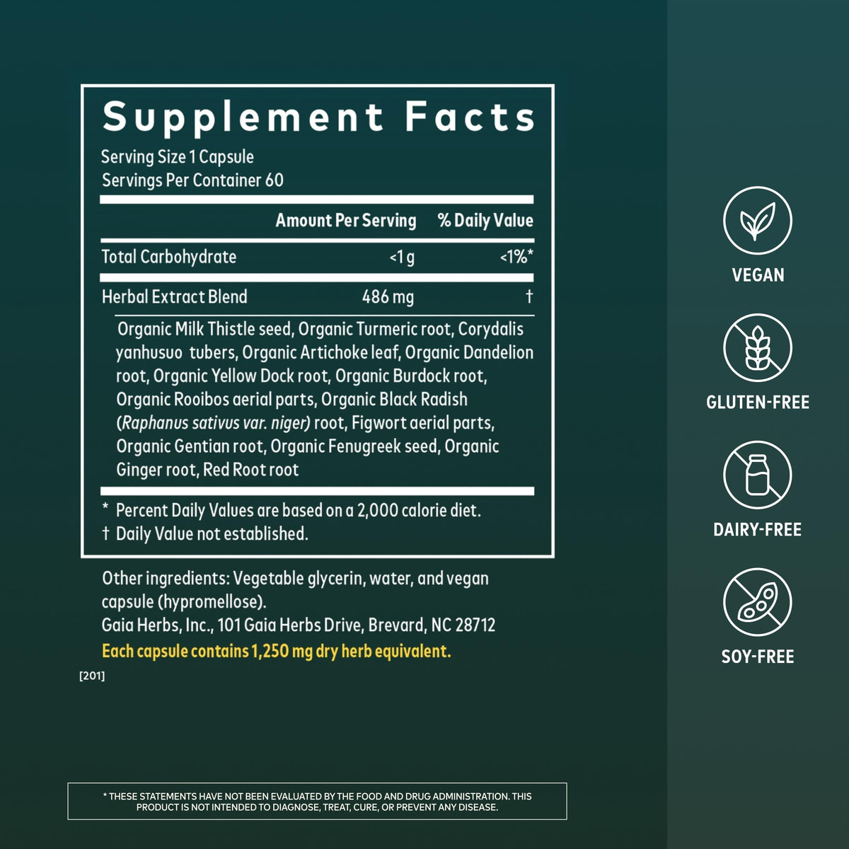 60 Vegan Capsules Liver Cleanse D368618