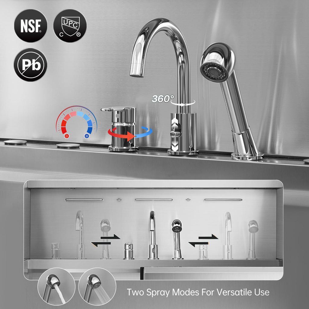 304 Stainless Steel Pet Wash Sink Z359