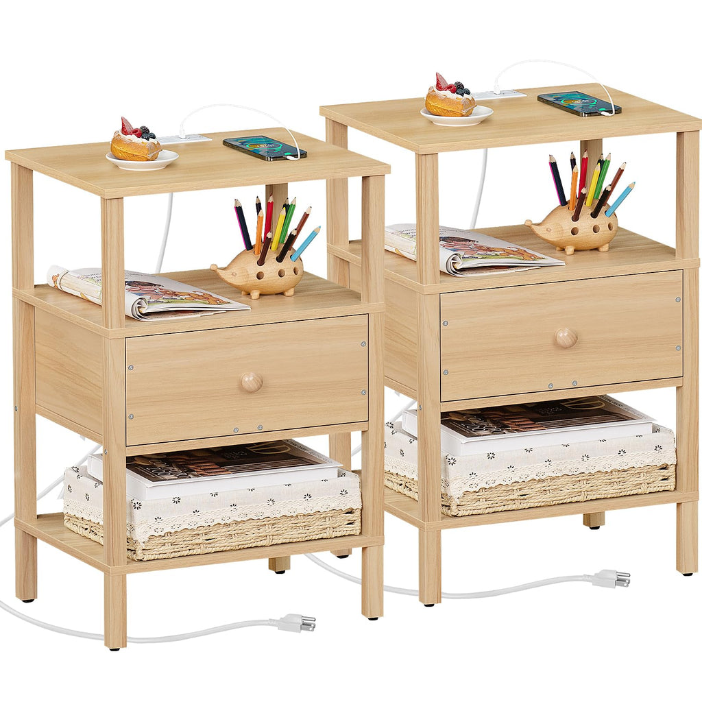 3 Tier Storage End Table Set 2 Q4340