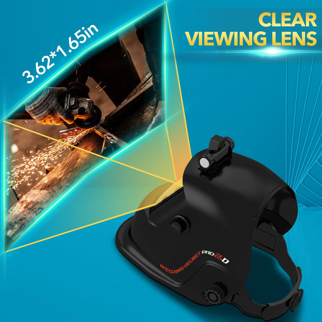 Welding Helmet Auto Darkening Solar Powered D92719